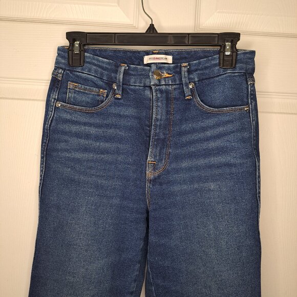 Good American Good Curve Cropped Jeans Size 4/27 - Picture 4 of 8